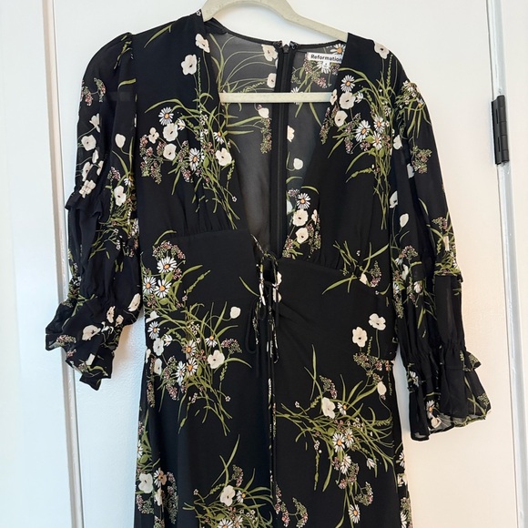 Reformation front tie mini dress - Picture 1 of 6